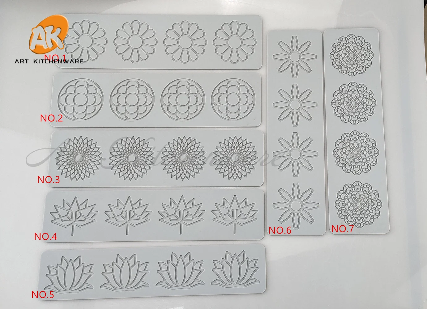 Lotus, Flowers Silicone Cake Lace Mold Cake Decorating Tool Border Decoration Lace Mold kitchen Baking Tool