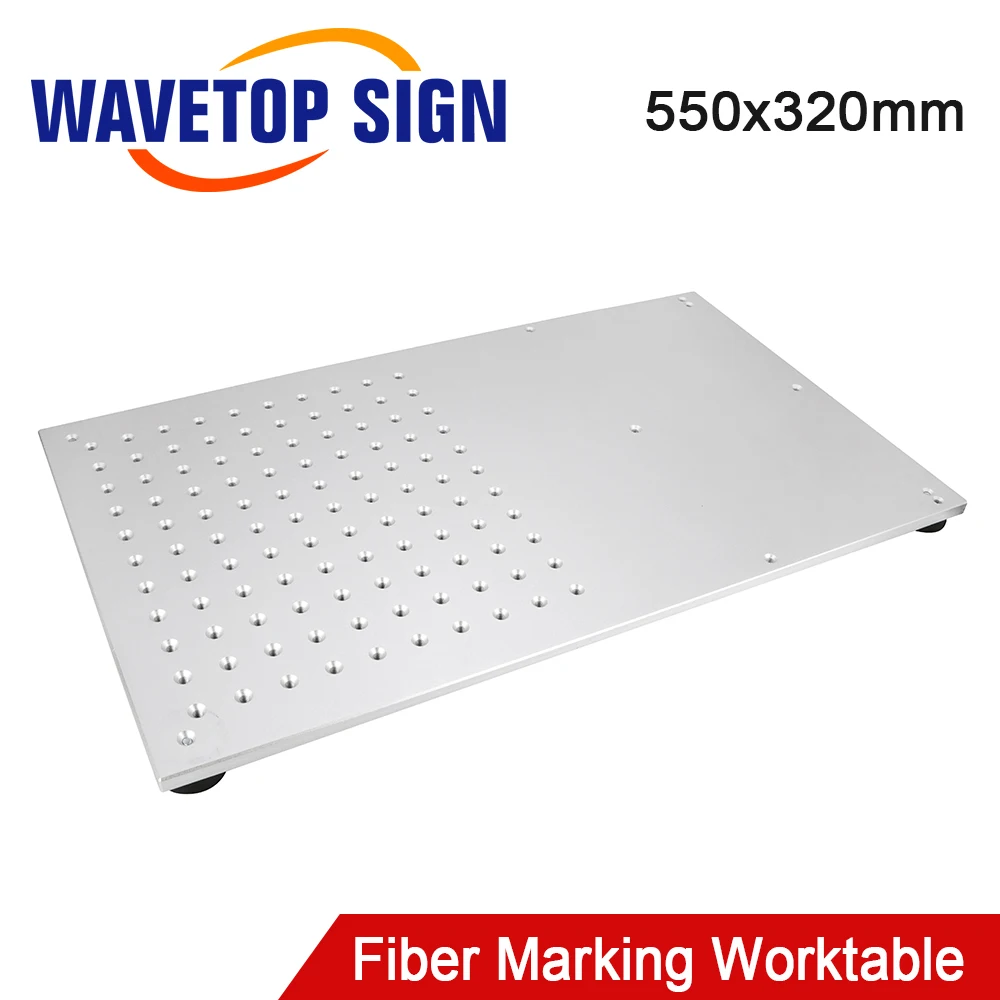 

WaveTopSign Metal Worktable 550x320mm Satandard Size of Lift Table for DIY 1064nm Fiber Laser Marking Machine Parts