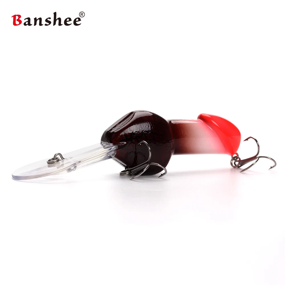 

Banshee 85mm 27g artificial penis lures Valentine's gift Big Deep Diving Dick Rattle Minnow Crankbait Fishing Lure Hard Bait