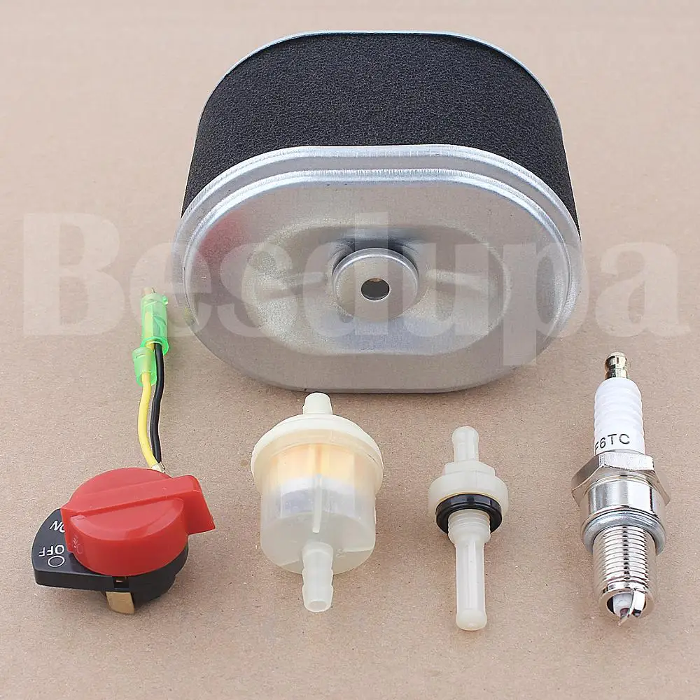 Imagem -05 - Kit de Filtro de Combustível para Honda Gx110 Gx140 Gx160 Gx200 Peças para Motor 3.5-hp 17gpze0505 w Interruptor Liga Desliga Alerta de Sensor de Óleo Baixo