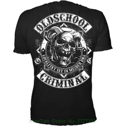 Oldschool Criminal T-Shirt Patch 3 Streetwear Badboys B ? Se Buben Print Casual T-Shirt Men Brand