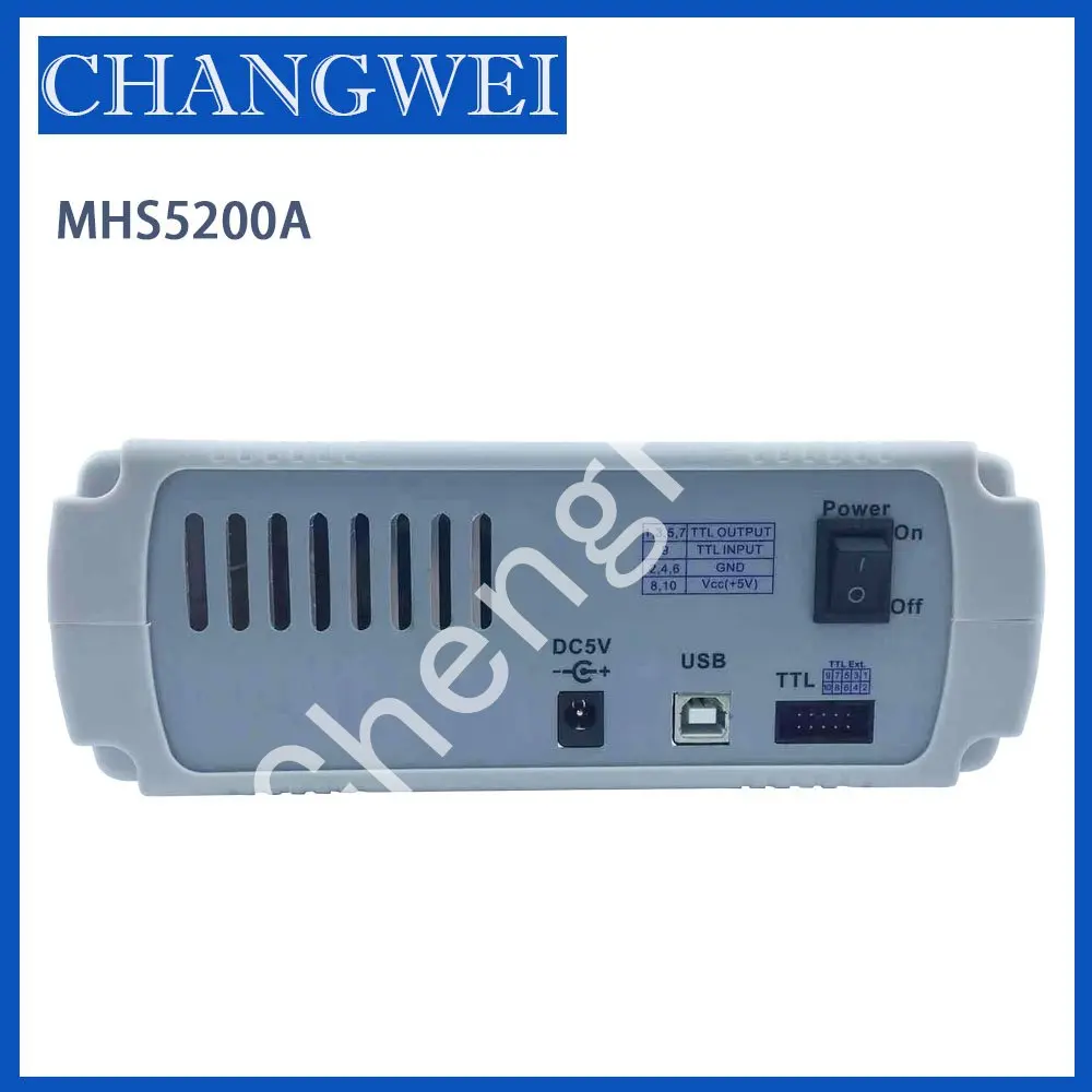 MHS5200A full digital control DDS dual channel function arbitrary wave signal source generator frequency counter counting