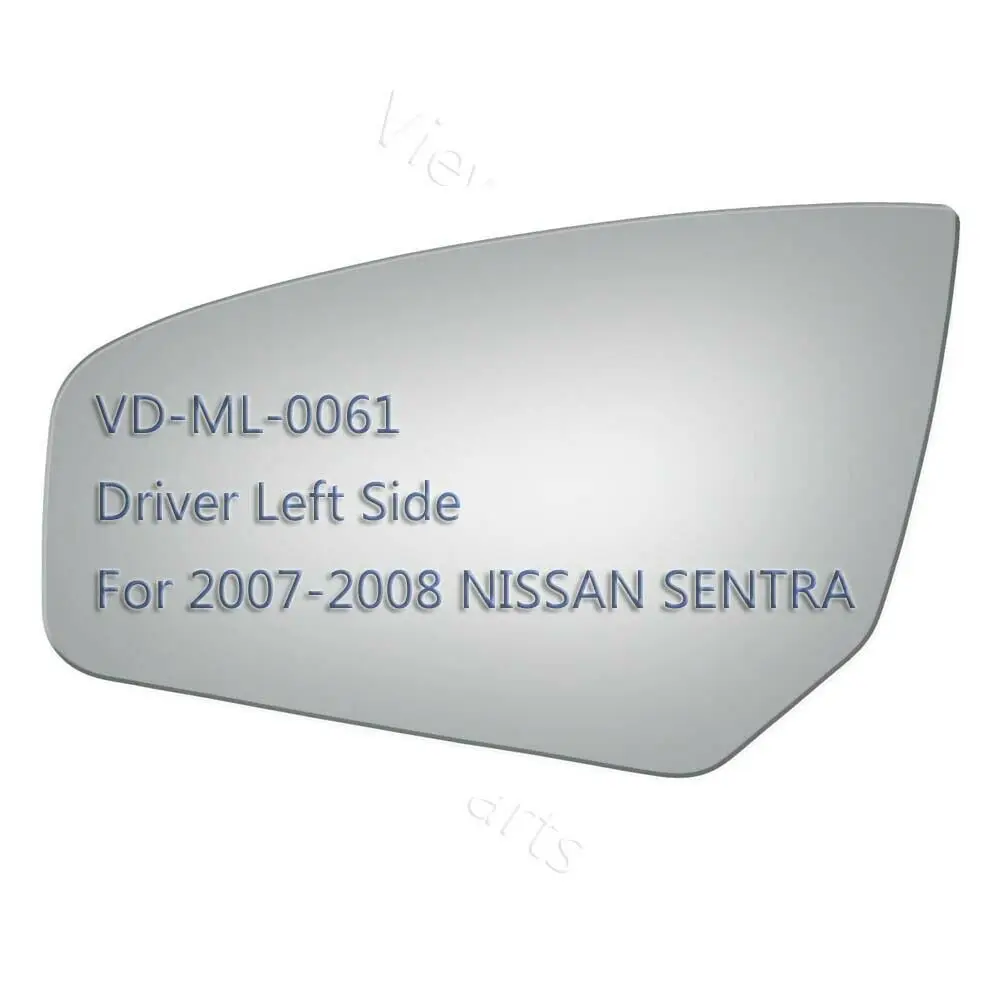 New Mirror Glass+Adhesive For 2007-2008 NISSAN SENTRA Driver Left Side