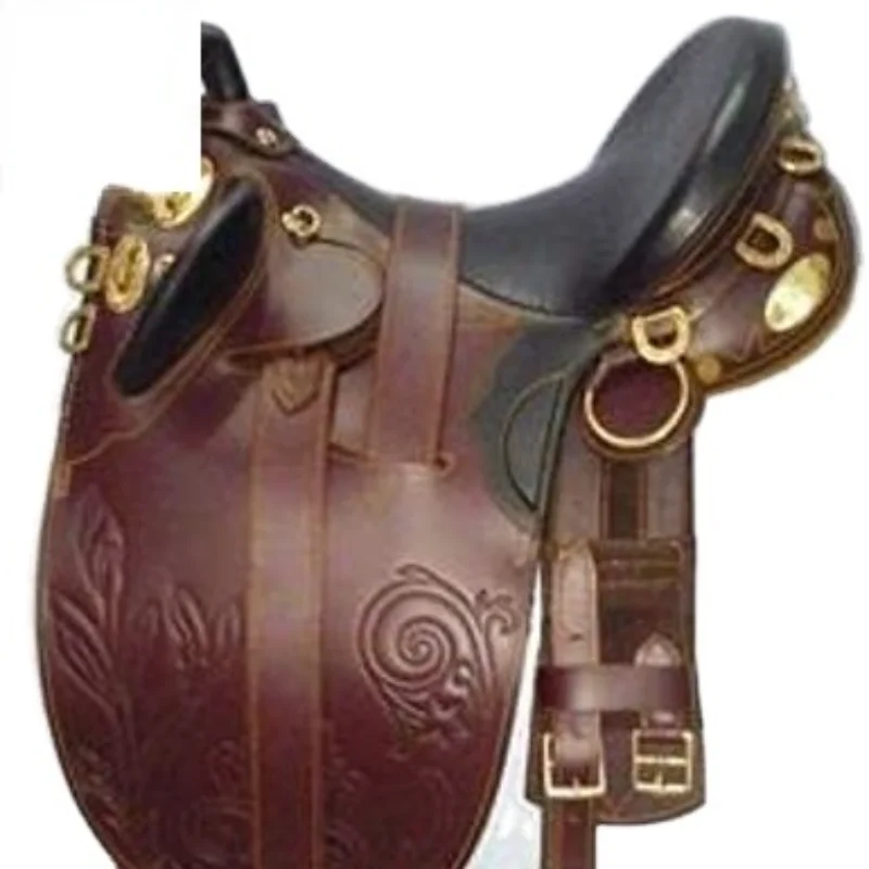 Star International Leather Stock man Bush Rider with Horn Australian Stock English Horse SaddleCD