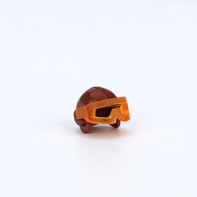 Pilot Helm Goggle MOC Military Waffe Playmobil Zubehör Stadt Figuren Teile Original Bausteine Modell Mini Spielzeug Hobbies