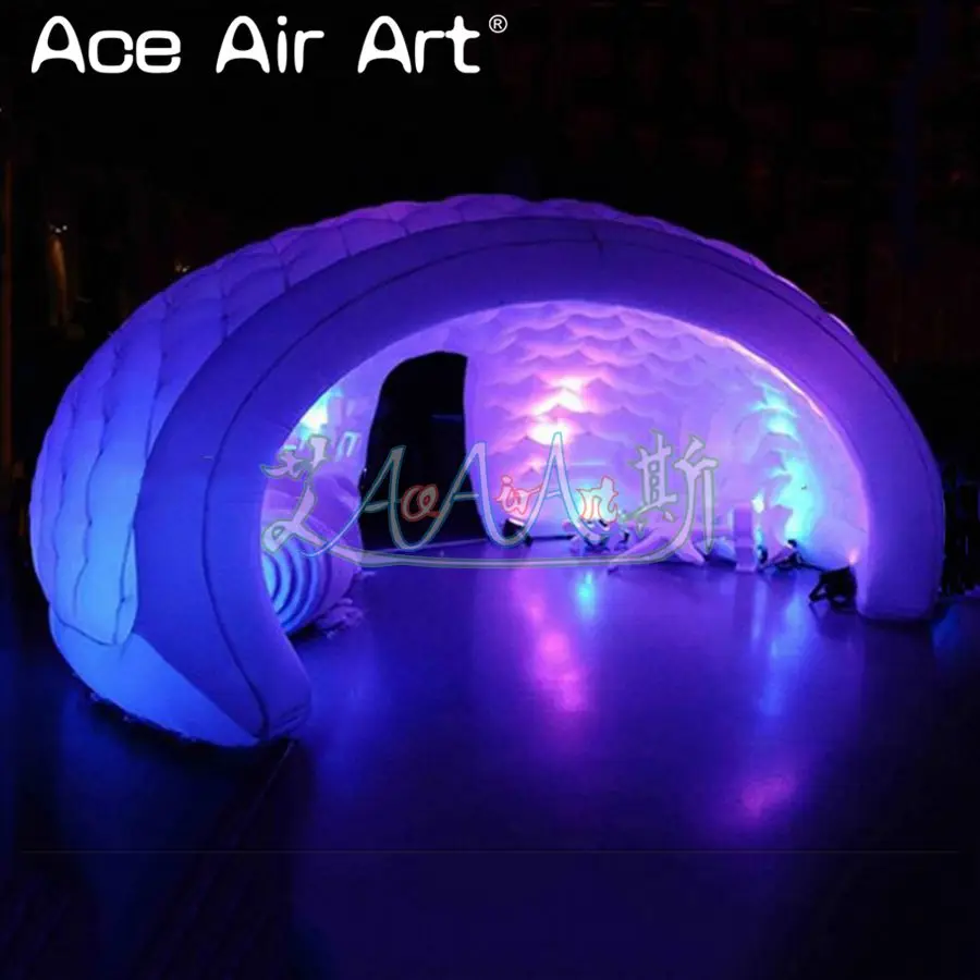 8m diameter show tent inflatable luna dome,club/exhibition luna booth with blower for sale