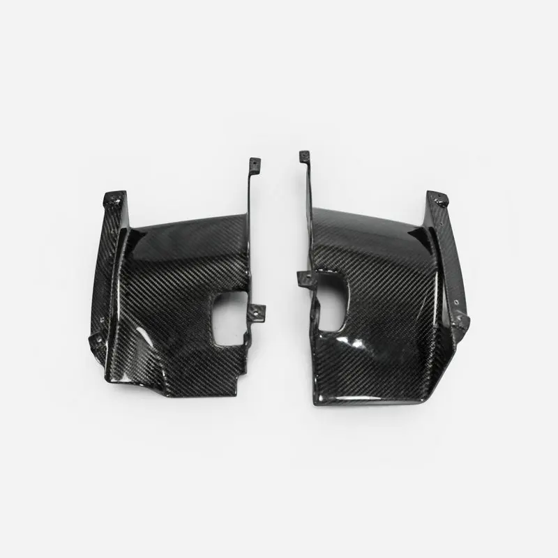 

Car Styling For Mitsubishi Evolution X EVO 10 Carbon Fiber Intercooler Side Panel Glossy Finish Bumper Engine Air Duct Trim Kit