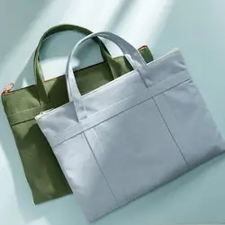 Bolso de mano de lona reutilizable para hombre y mujer, bolsa de compras, paquete de archivo A4, ecológico, para guardar comestibles