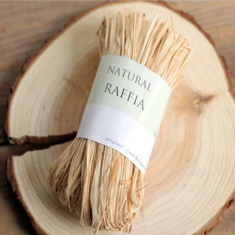 CYUAN 10 m/borsa rafia corda naturale artigianato fai da te invito a nozze regalo imballaggio corda rafia naturale corda di paglia decorazione della festa nuziale