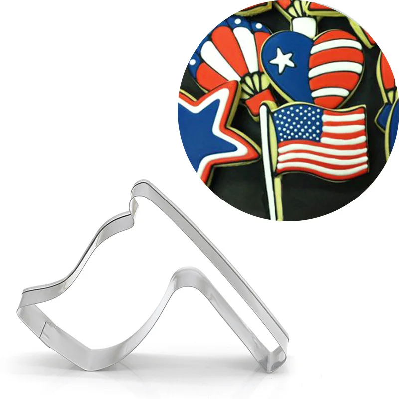 

Flag Shape Metal Cookie Cutter Fondant Cake Decorating Pastry Tool Patisserie Biscuit Artesanato