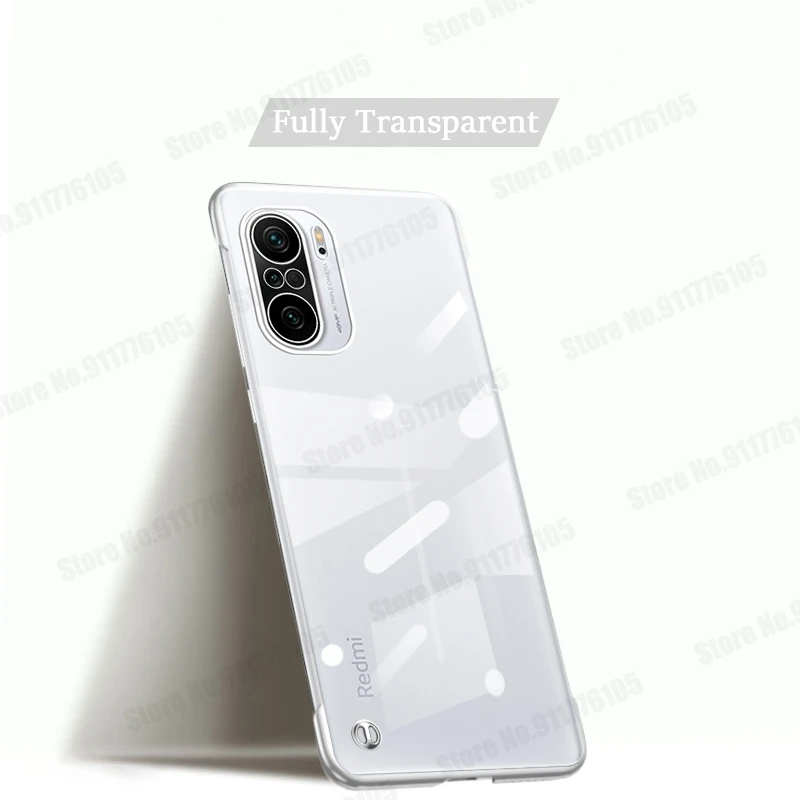 Ultra Thin Transparent Phone Cover For Xiaomi POCO F3 Hard PC Frameless Protective Cover For Redmi K40 Pro Anti Fall Phone Case