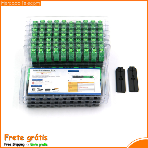 50pcs 100pcs SC APC Fast Connector Embedded Connector FTTH Tool Cold Fiber Fast Connector SC Fiber Optic Connector - View 1 50pcs 100pcs SC APC Fast Connector Embedded Connector FTTH Tool Cold Fiber Fast Connector SC Fiber Optic Connector - View 1