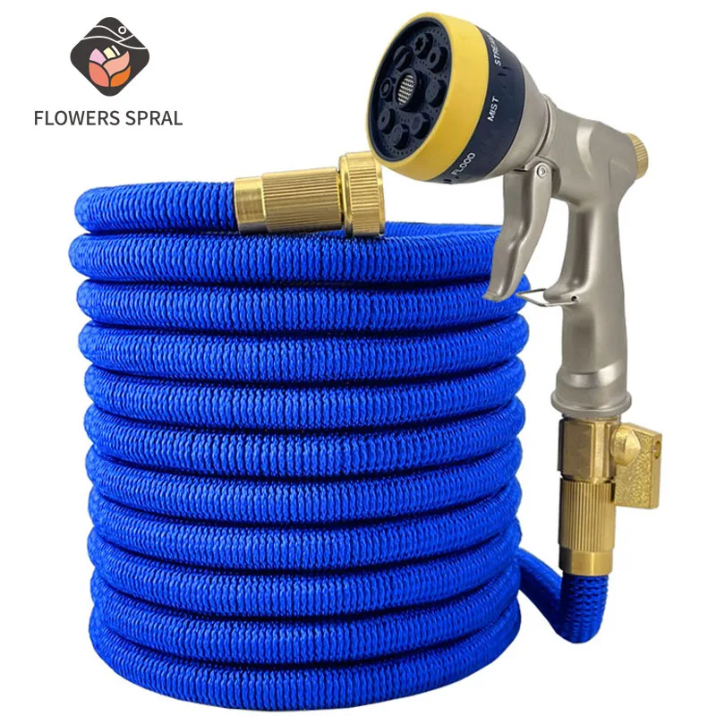 

Garden Hose Water Gun Adjustable Nozzle Telescopic Magic Hose High Pressure Power Washing Machine Garden Flower Cleaning Sprayer