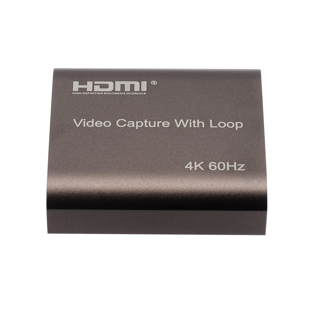 4K 60hz Loop Out HDMI Capture Card Audio Video Recording Plate Live Streaming USB 1080p 60fps Grabber for PC PS4 Game DVD Camera