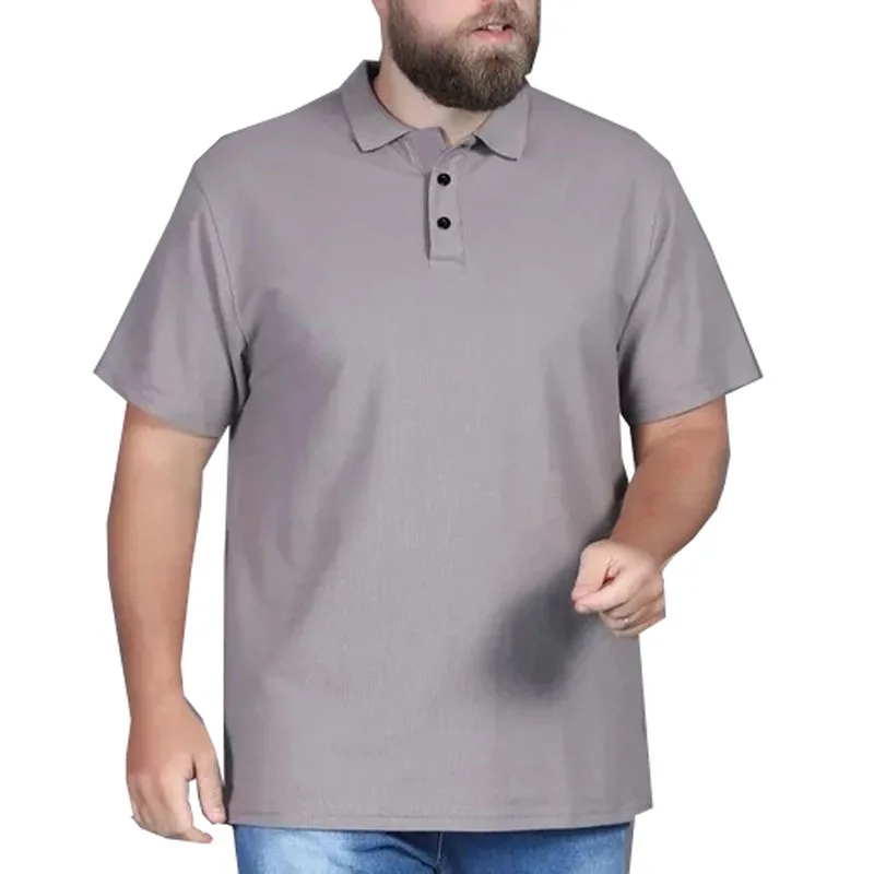 Summer Large Size Shirts 12XL Bust 160cm 11XL 10XL 9XL Thin Style Loose Polo Shirts Men