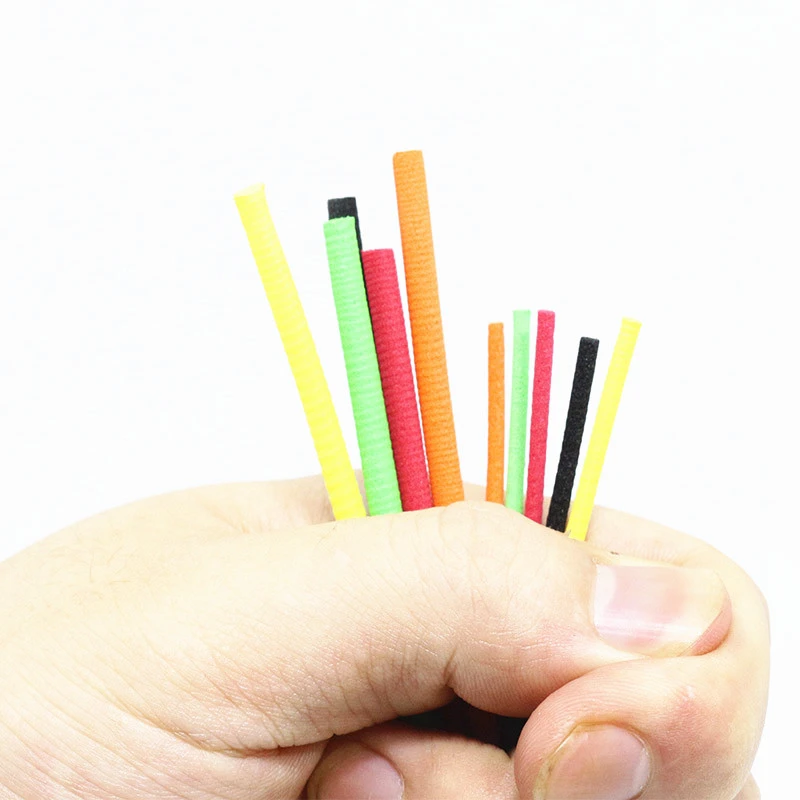 Persuader hot 10 postów pakiet wiązania much 2mm 3mm smukłe cylindry piankowe wyższa wydajność pianka EVA spadochron post materiały wiązania much — zdjęcie 5