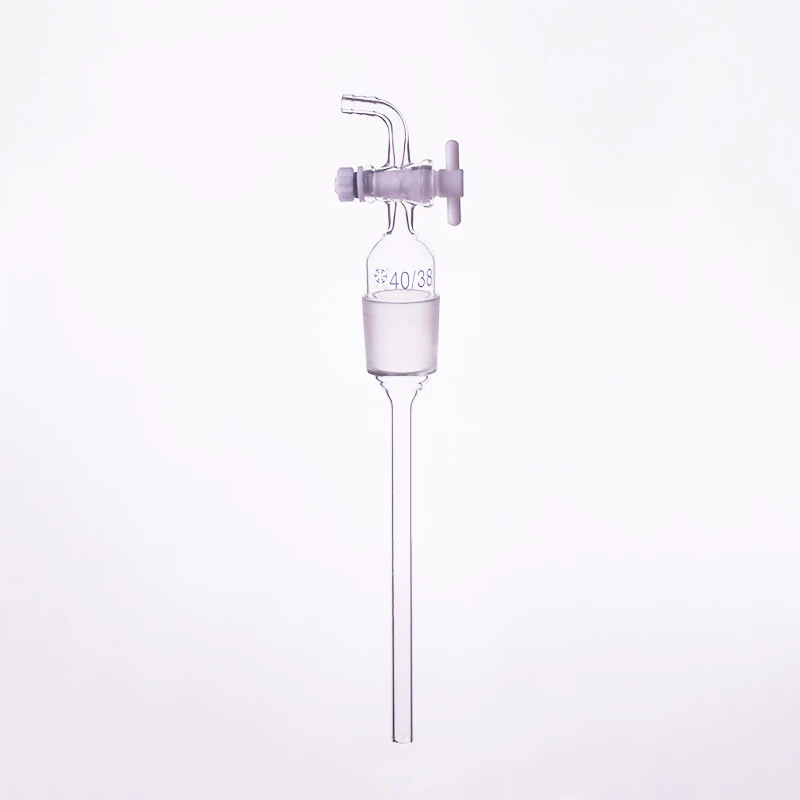 

Curved suction connector,Feeding tube,PTFE valve 40/38,200mm long under the scrub,Joint with PTFE stopcock standard ground mouth