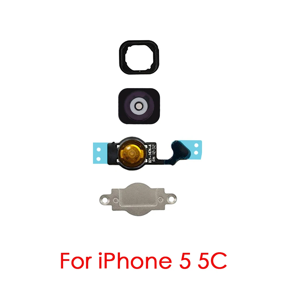 Home Button Key With Flex Cable For iPhone 5 5C 5S 6 6Plus 6sPlus 7 7Plus 8G 8 Plus Homebutton  Assembly