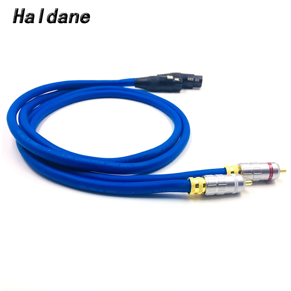 

Haldane Pair Type-016 RCA Male to XLR Female Balacned Audio Interconnect Cable XLR to RCA Cable with CARDAS Clear-Light-USA