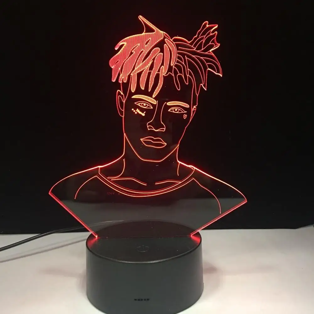 Famous Rapper 3D LED Lamp Illusion 16 Colors Changing Table Night Light Baby Bedside Decoration Lamp DropShipping