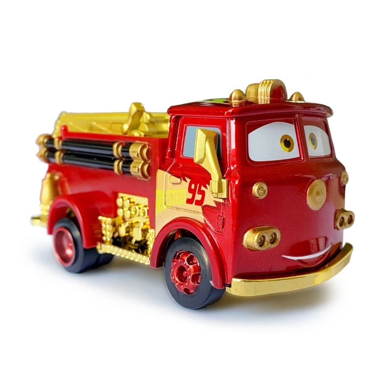 Cars 3 Disney Pixar Toys New Golden Fire Rescue Car Lightning McQueen Jackson Storm Metal Alloy Diecast Boy Car Birthday Gift