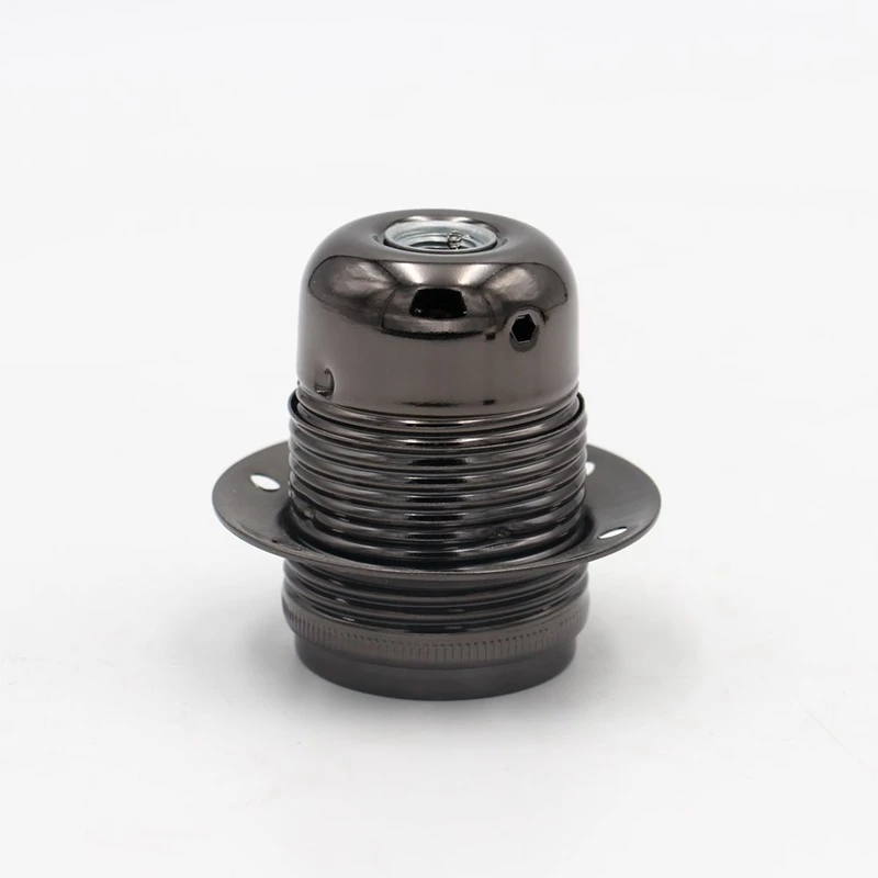 Metalen Lamphouder E27 Theaded Lamp Licht Socket E27 Fittings Met Lampenkap Ring