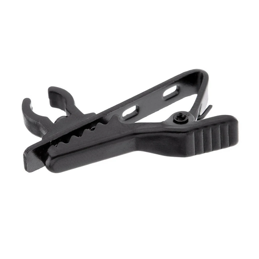 5Pcs Mini microfono Clip di metallo Clip di fissaggio collare bavero Clip microfono accessori kit per attrezzatura da tavolo dal vivo