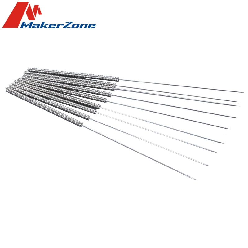 10PCS Nozzle Cleaning Needle Special Drill Cleaner Stainless Steel For MK8 V6 nozzle Through Holes 0.2-1.0mm 3D printer parts