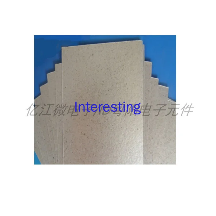 Espessura de alta temperatura da placa 120*150mm da isolação térmica do material da isolação da folha 12x15cm de mica dos acessórios do forno de microondas 0.5