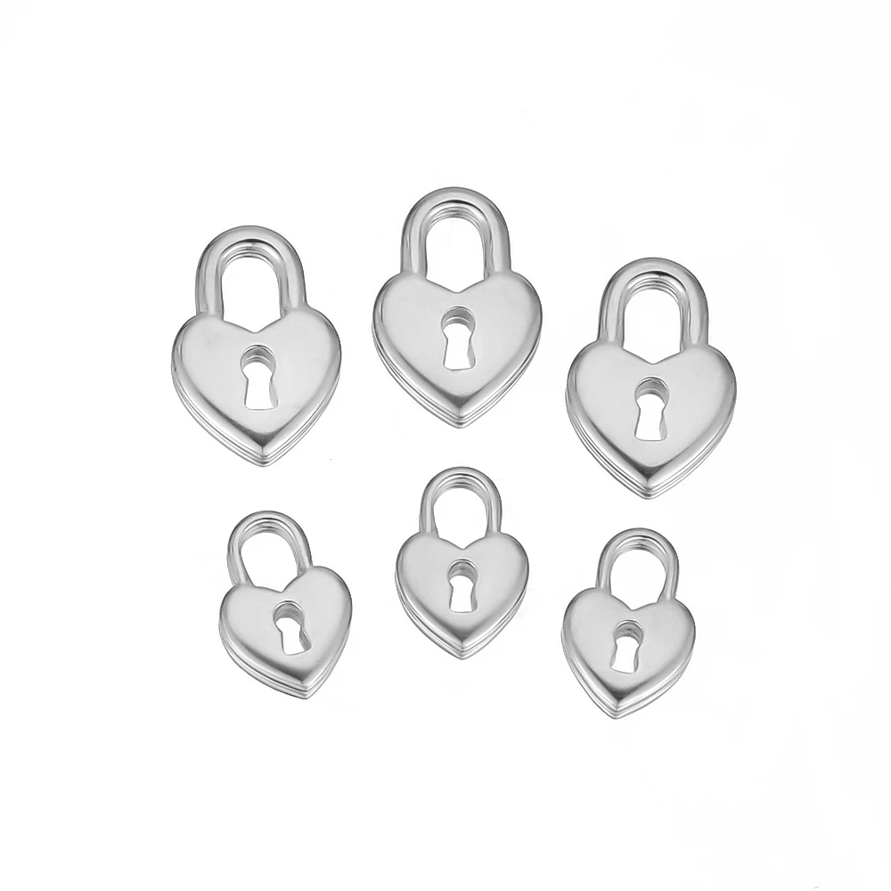 5 Stück Edelstahl-Herzanhänger für DIY-Schmuckherstellung, Paar-Halsketten-Zubehör, Ohrring-Bauteile, Bastelzubehör – Detail 4