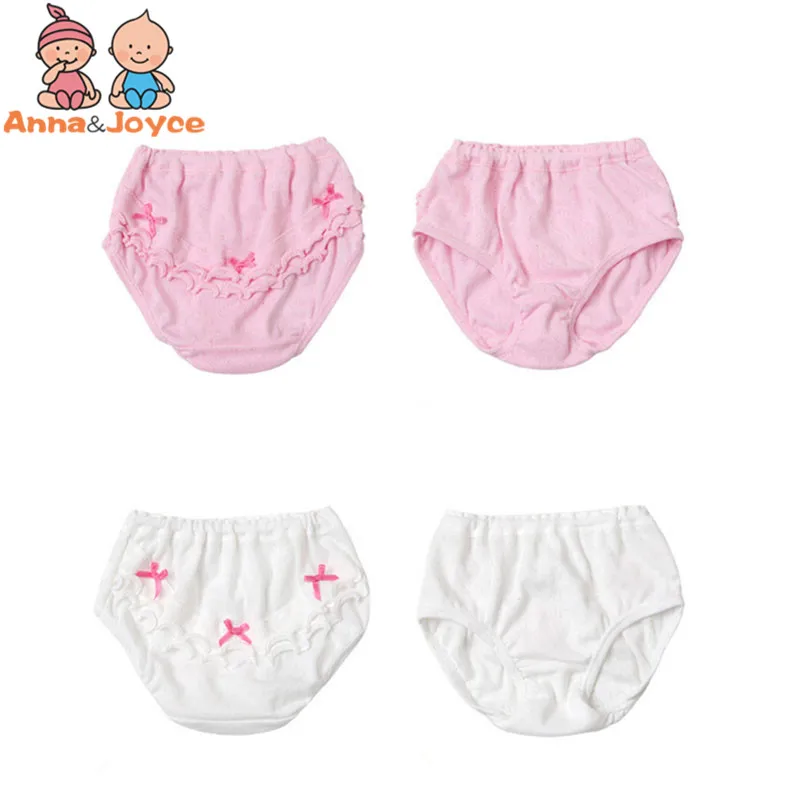 2pc Lace Shorts Baby Girls Underwear Cotton Calcinhas Underwera Kids Panties 1-5 Years