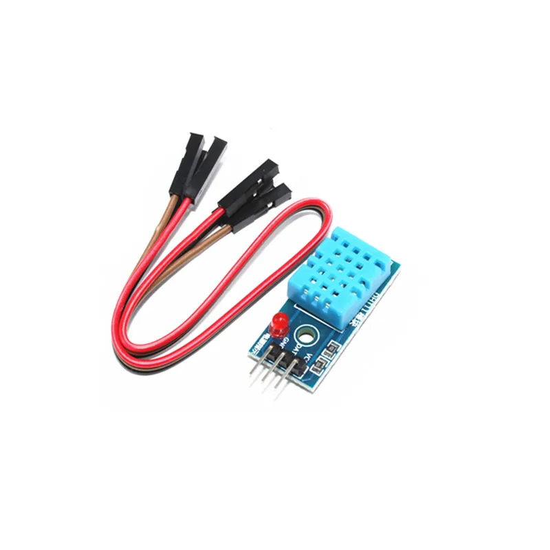 Single bus digital temperature and humidity sensor DHT11 module electronic building block with power indicator