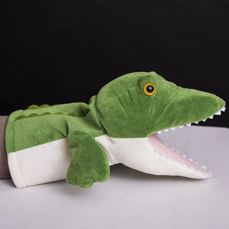 

Animal Plush crocodile Alligator Hand Puppet Puppets Kids Cute Soft Toy Story Pretend Playing Dolls Gift For Children, 28CM