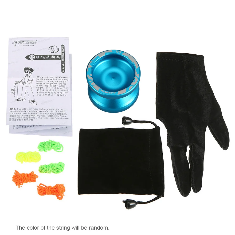 High Speed Magic Yoyo V3/Y03 Unresponsive Aluminum Alloy Yoyo CNC lathe with Spinning String Yoyo Toys Gift for Children