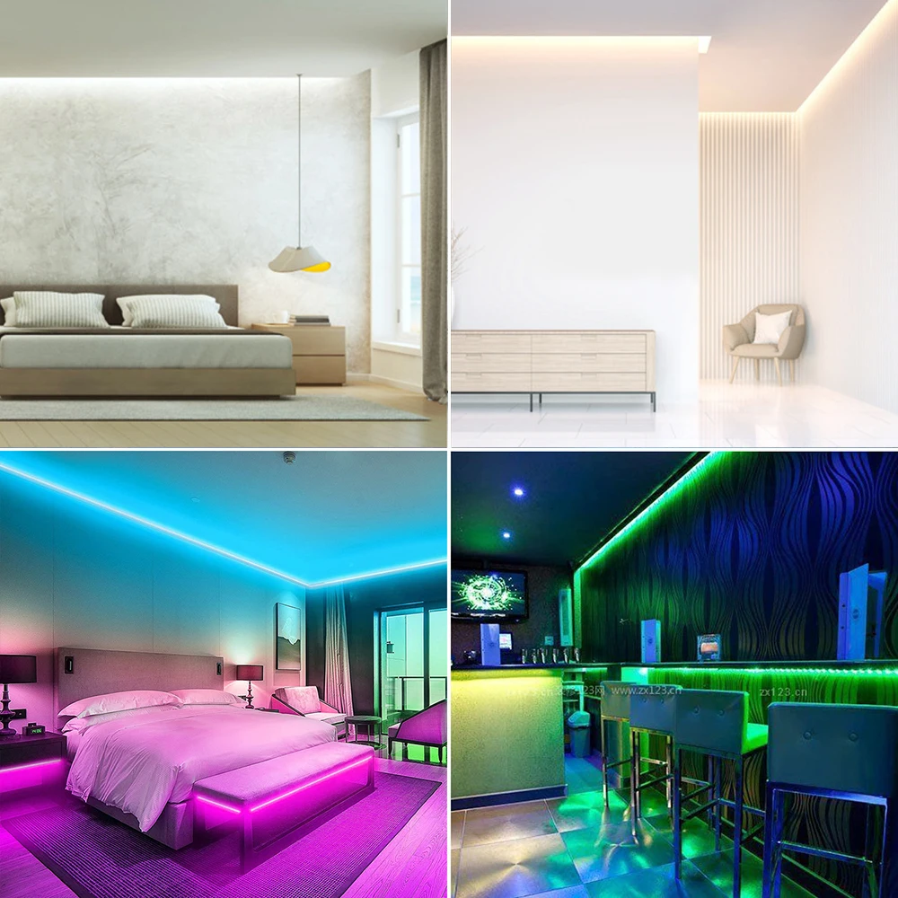 DC12V LED Lights 2835 RGB LED Tape 60Leds RGB Strip Light Rope Flexible LED Ribbon Waterproof Diode Tape TV Backlight Bedroom 5M