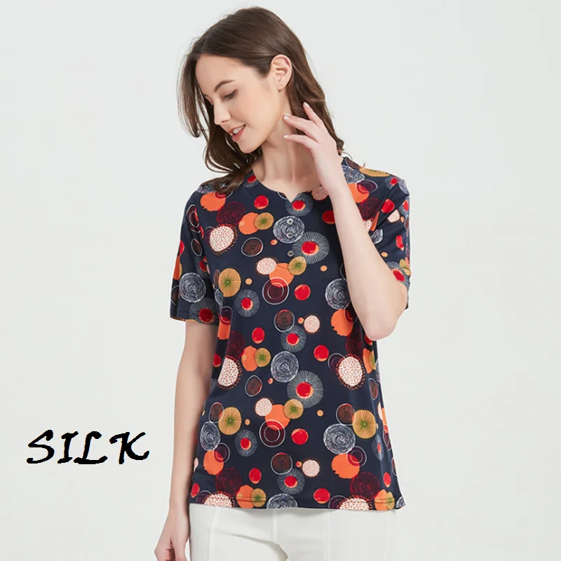 fashion silk spring shirt satin top blouse clothing women's clothes blouses tops summer shirts for women fashion polka dot cute