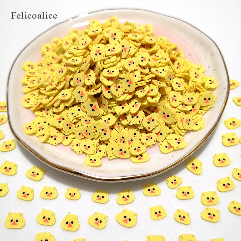 20g/Bag Chick Slices Slime Additives Soft Slices for Nail Art Beauty Decor Slime Filler Supplies Charms Accessories Toys