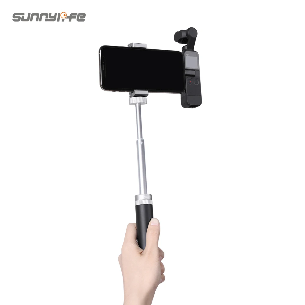 Soporte de montaje de Metal de aleación de aluminio para DJI POCKET 2, OSMO POCKET, abrazadera para teléfono inteligente, cámara plegable, accesorios de cardán de mano