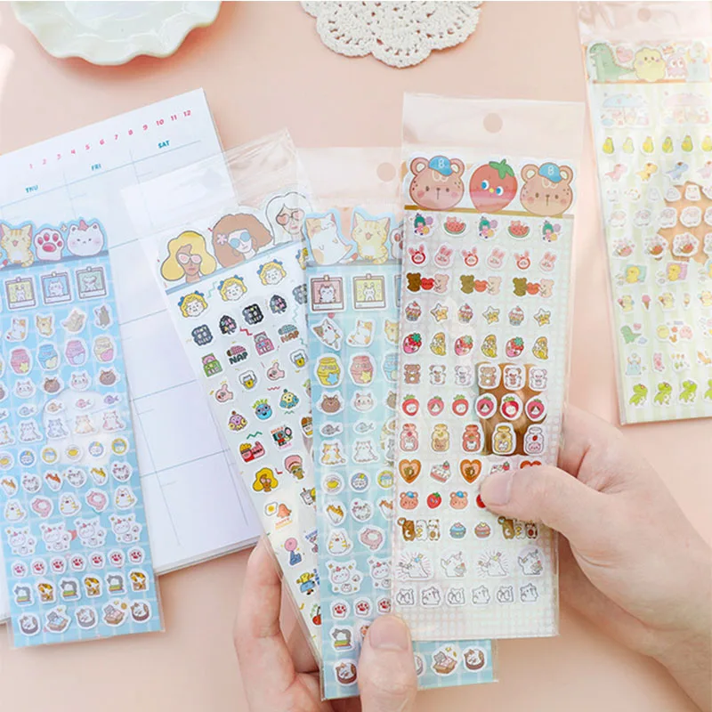 1 шт. Мультяшные наклейки Kawaii маленькие животные наклейки декоративные ПВХ наклейки Фэнтези руководства канцелярские принадлежности Скрапбукинг для детей Подарки