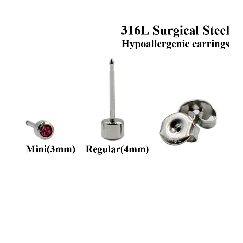 Unidad de perforación desechable para oreja, pistola esterilizada, piedra de nacimiento, pendiente sin dolor, Kit de máquina para Piercing corporal, joyería, 1 par