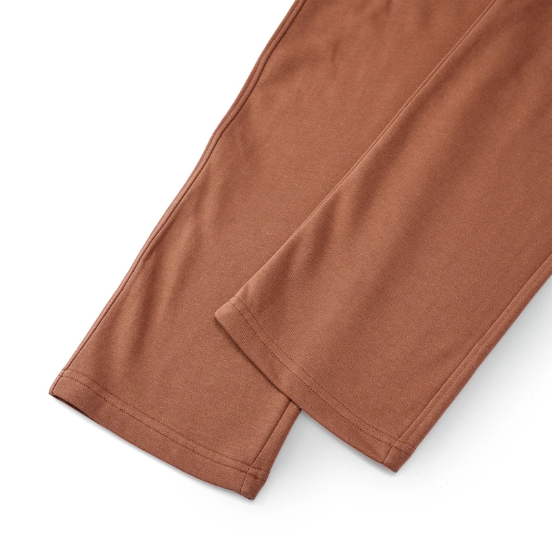 Autumn Winter New Cotton Sweatpants Men Brown Jogger Sport Straight Leg Long Casual Pants Streetwear Loose Oversized Trousers