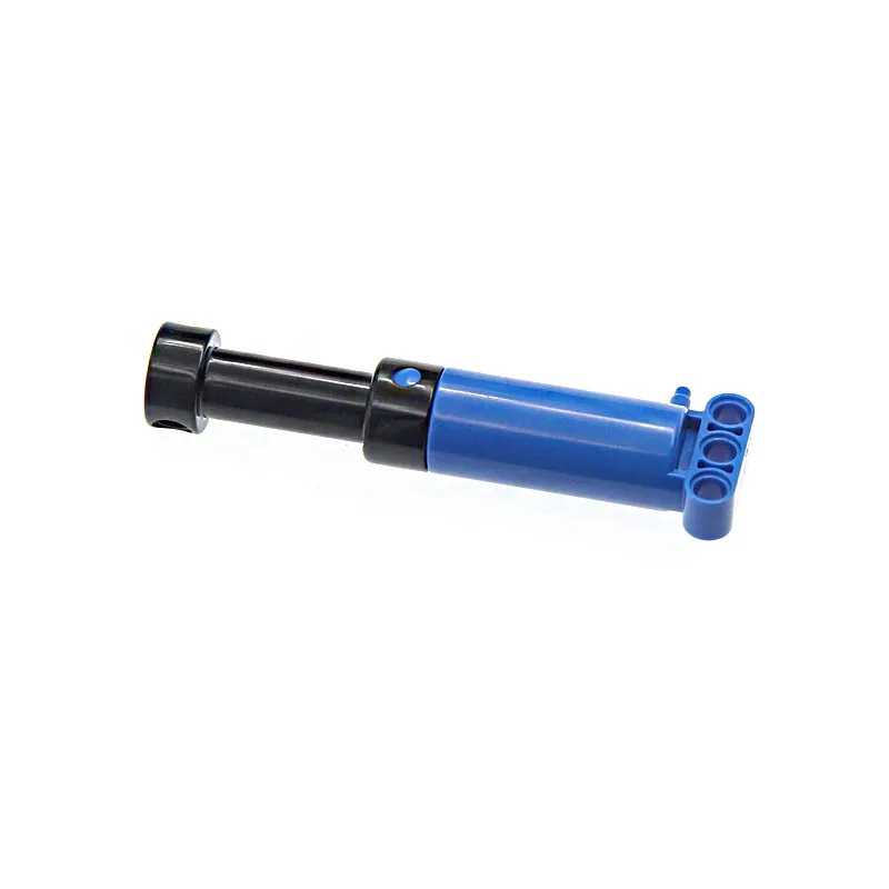 High-Tech Parts Blue Pneumatic Pump Small (6L) V2 with Reinforced Cylinder 2793C 47225 19475 19482 1x5/2x6 for MOC-8800 Blocks