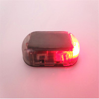 Solar USB Power Car Alarm Light Anti-Theft Warning Flash Blinking Fake Car Led Light Flash Blinking Lamp Red Blue New Update