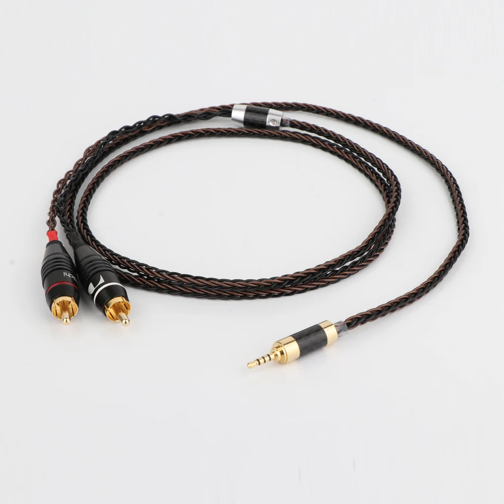 

Hifi 2.5mm TRRS Balanced Plug 2.5MM to 2 RCA Male Cable For Astell&Kern AK100II,AK120II,AK240, AK380,AK320,DP-X1 hi-end