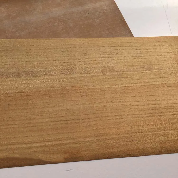 Chapa de madera auténtica Natural en rodajas, respaldo de teca tailandesa con tejido para muebles, 15cm, 27cm, 31cm x 2,5 m Q/C