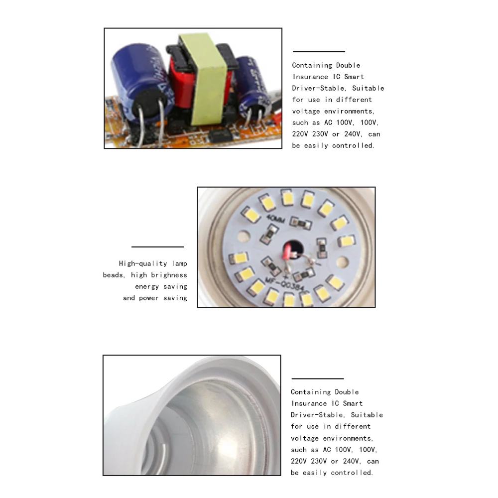 5 pcs/lot LED Lampe inda B22 AC100V-220V Ampoule NikRemplacement Downlight pour Lecture/Bombillas/Lampada 3W 6W 9W 12W 15W 18W 21W