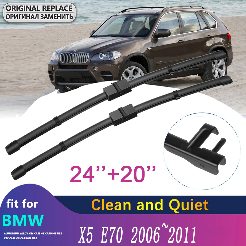 

Car Wiper Blade Windscreen for BMW X5 E70 2006 2007 2008 2009 2010 2011 Front Windshield Wipers Car Accessories Stickers