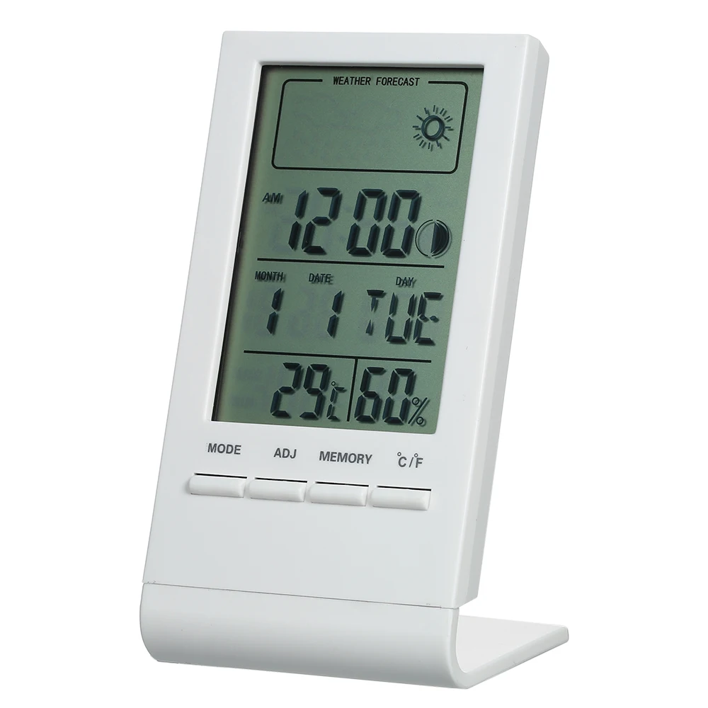 Digital Thermometer Hygrometer Indoor Outdoor Temperature Humidity Meter C/F LCD Display Sensor Probe Weather Station