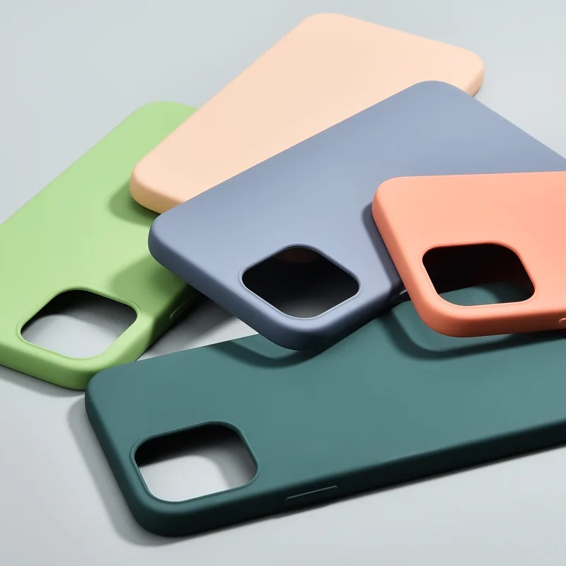 For iphone 12 New Anti-fall TPU Material Protective Case iPhone 12 pro Imitation Liquid Silicone Shell