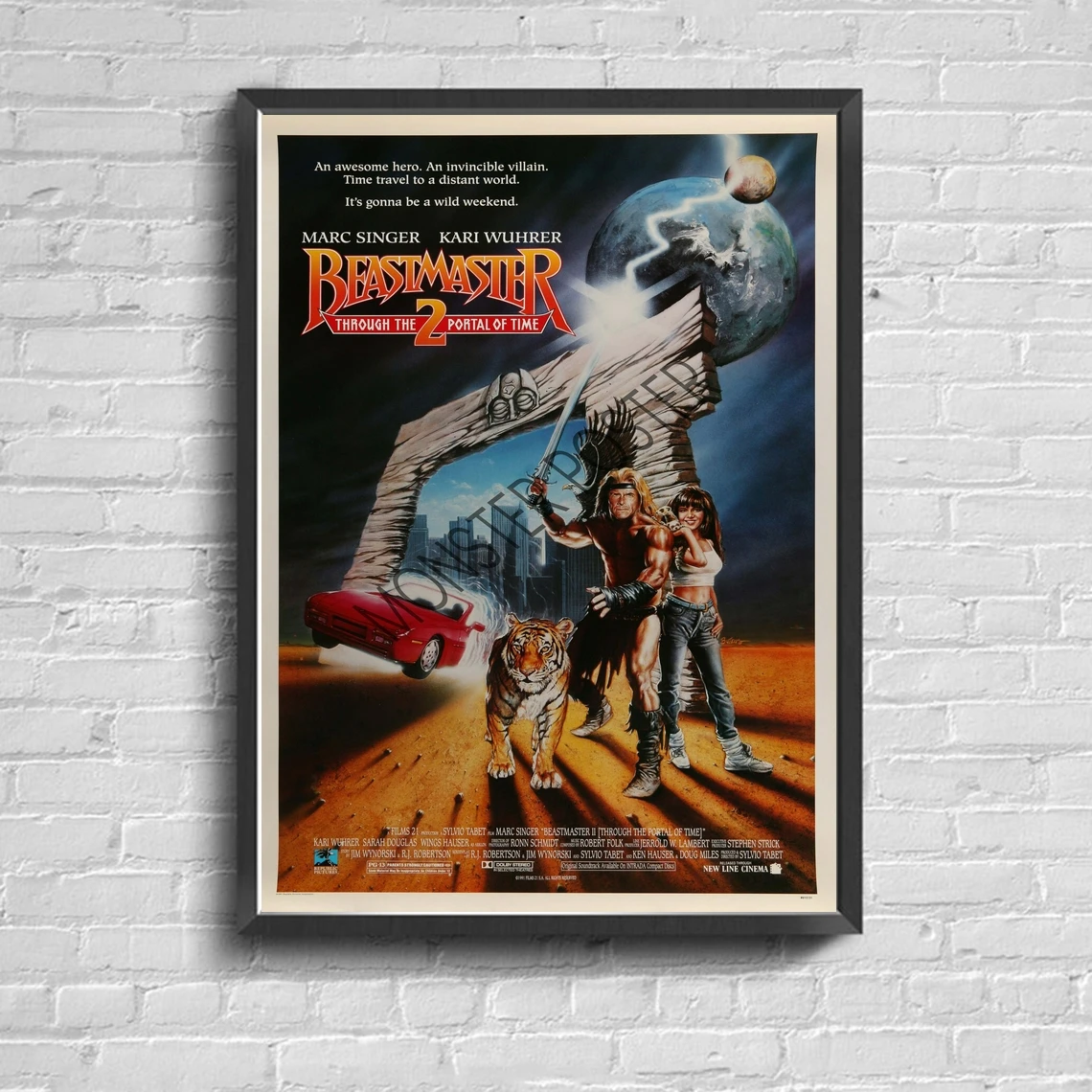 Beastmaster 2 Through the Portal of Time Movie Poster Home Decoration Wall Painting (No Frame)